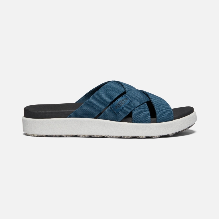 Keen Elle Slide Sandals - Women's Blue Sandals